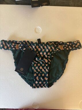 VIX Green and Pink Patterned Bikini Bottom
